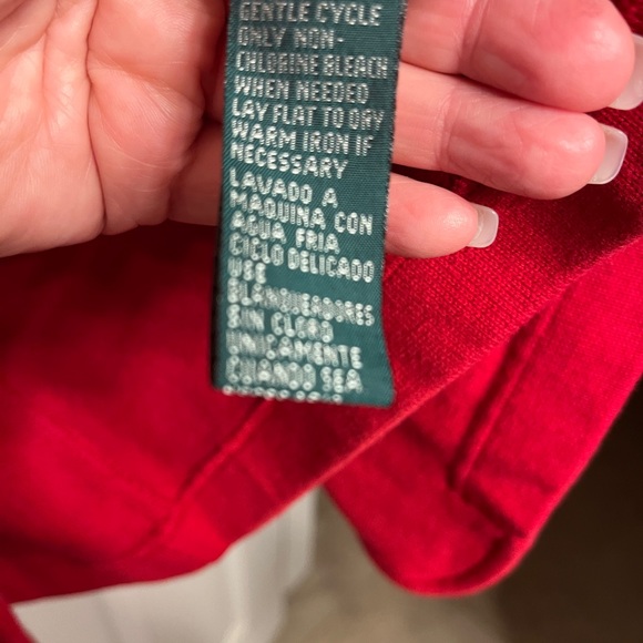 Raphael Lauren Blazer sweater great condition color red size L - Picture 7 of 9